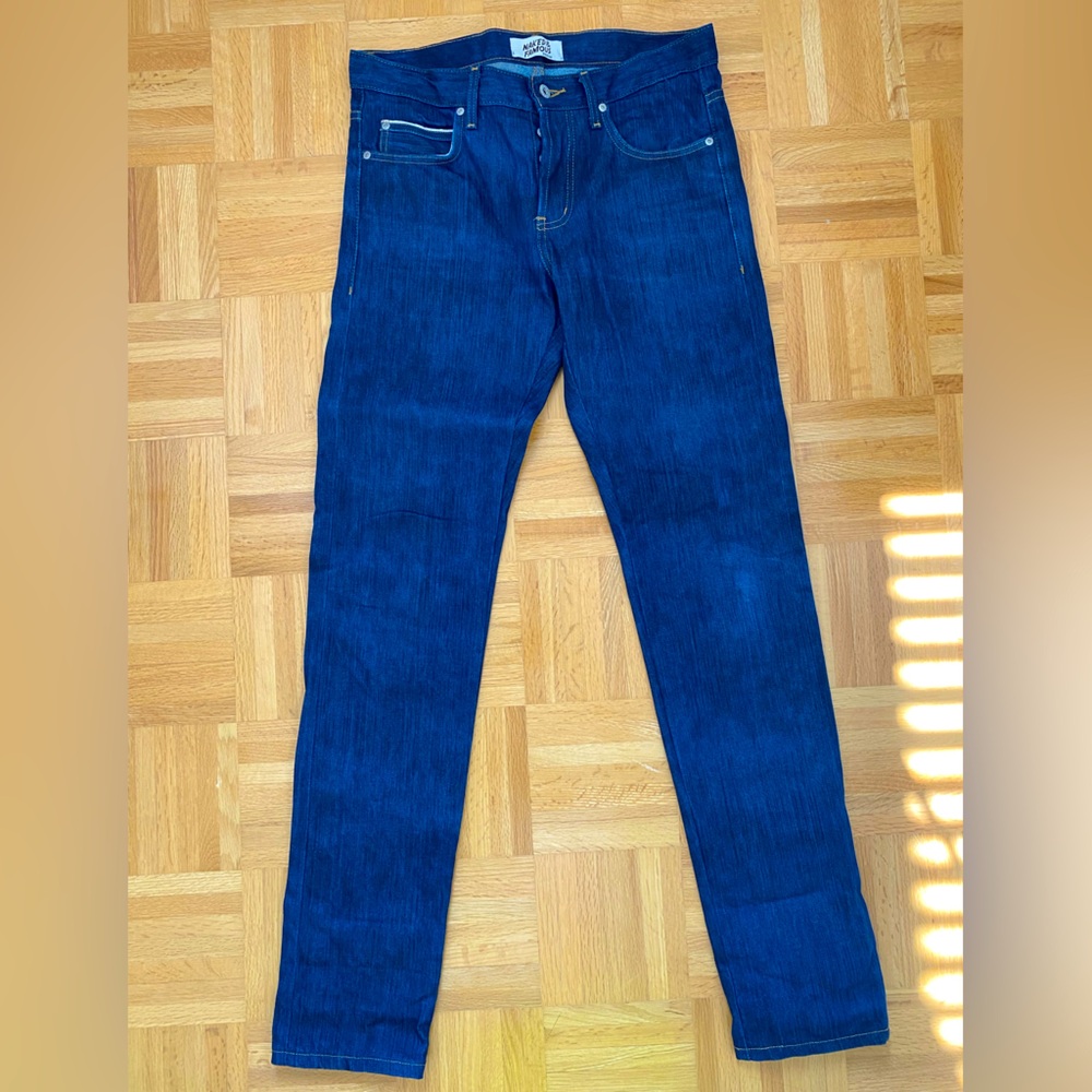 Naked & Famous Super Guy size 32 jeans Kasuri wash